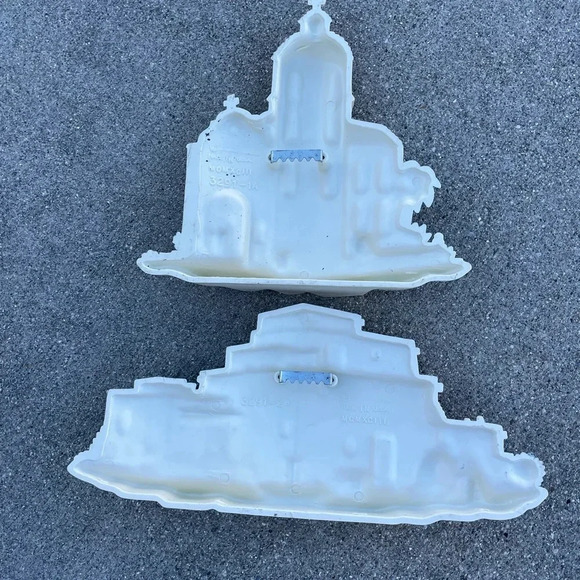 Vintage BURWOOD Wall Plaque Southwest Cowboy Adobe House Aztec Cactus Skull Lot - Picture 7 of 7